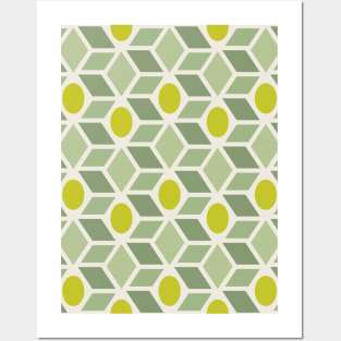 Olives - Mediterranean pattern Posters and Art